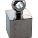 CD45013S = Memory Wire ENDCAP CUBE with RING SILVER PLATED (Dozen)