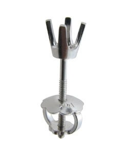 100W-10 = Earring Round 4 Prong Screwback 3.0mm 14KW (No Back)