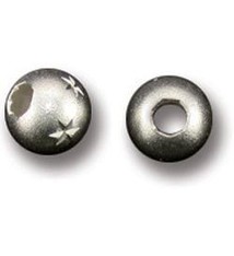 ABS-5S6 = Sterling Silver Bead 5 STAR 6.0MM (Pkg of 10)