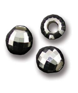 ABS-MR6 = Sterling Silver Faceted Mirror Bead 6mm (Pkg of 5)