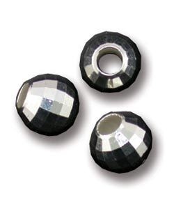 ABS-MR7 = Sterling Silver Faceted Mirror Bead 7mm (Pkg of 5)