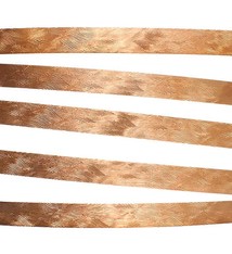 CSP339 = Patterned Copper Strips "fingerprint" 6" x 1/2"  24ga (Pkg of 5)