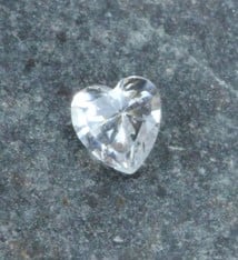 CZHT4X4 = Cubic Zirconia Heart Shape 4x4mm (Pkg of 5)