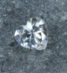 CZHT5X5 = Cubic Zirconia Heart Shape 5x5mm (Pkg of 5)