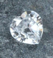 CZHT6X6 = Cubic Zirconia Heart Shape 6x6mm (Pkg of 5)