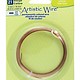 CPBW321 = Flat Bare Copper Artistic Wire 3.0mm x 0.75mm 3 Foot Coil