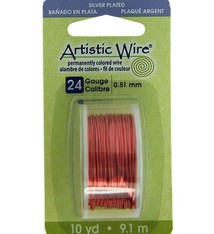 WR27024 = Artistic Wire Dispenser Pack SP PEACH 24ga 10 Yards