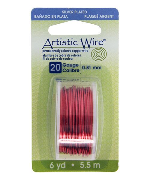 WR27020 = Artistic Wire Dispenser Pack SP PEACH 20ga 6 Yards