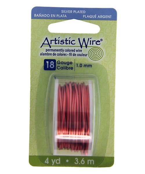 WR27018 = Artistic Wire Dispenser Pack SP PEACH 18ga 4 Yards