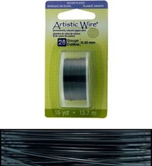 WR26928 = Artistic Wire Dispenser Pack SP HEMATITE 28ga 15 YARD