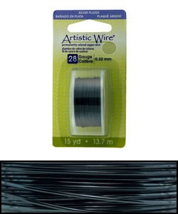 WR26928 = Artistic Wire Dispenser Pack SP HEMATITE 28ga 15 YARD