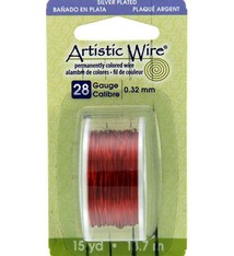 WR26128 = Artistic Wire Dispenser Pack SP TANGERINE 28ga 15 Yards