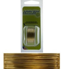 WR23632 = Artistic Wire Dispenser Pack TARNISH RESISTANT BRASS 32ga 30 Yards