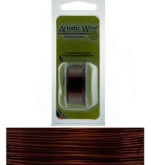 WR20520 = Artistic Wire Dispenser Pack BROWN 20ga 6 Yards