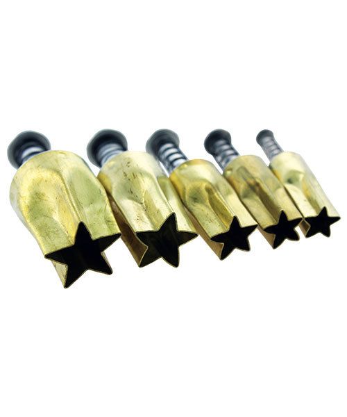 Kemper Tools MC1041 = Klay Kutters Set of 5 Stars Assorted Sizes PCSST By Kemper