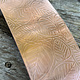 CSP3722 = Patterned Copper Sheet ''Leaves''  2'' x 6'' 22ga