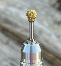 BR1952T = Ball Carbide Bur Coarse Cut - Titanium Nitride