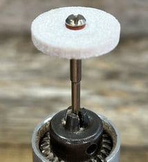 ST1446 = Unmounted Heatless Wheel White 7/8" x 1/8" (Pkg/10)