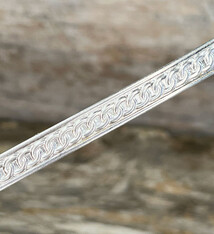 SPW05 = Pattern Wire Sterling Silver (Inch) 7.8 x 1.3mm