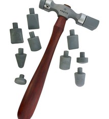 Fretz Designs HA8207 = HAMMER FRETZ LARGE PLANISHING with 11 INSERTS HMR-107