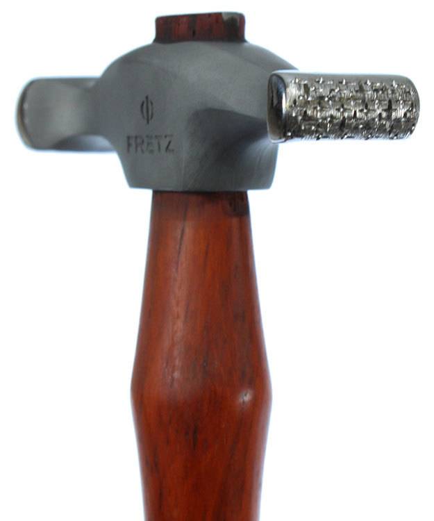 Fretz Designs HA8014A = Fretz Texturing Hammer''Raw Silk''  for Concave Shapes HMR-14A