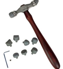 Fretz Designs HA8007 = HAMMER FRETZ MINI PLANISHING with INSERTS DOUBLE END HMR-7