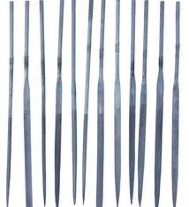 FI6002 = Economy Needle File Set - Fine Cut - 4" (12pcs)