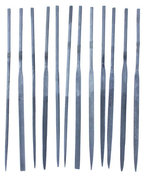 FI6002 = Economy Needle File Set - Fine Cut - 4" (12pcs)
