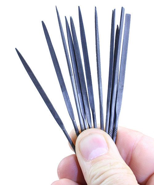 FI6002 = Economy Needle File Set - Fine Cut - 4" (12pcs)