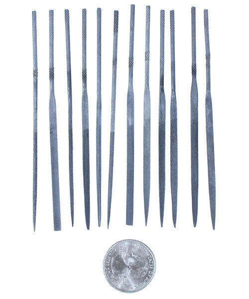 FI6002 = Economy Needle File Set - Fine Cut - 4" (12pcs)