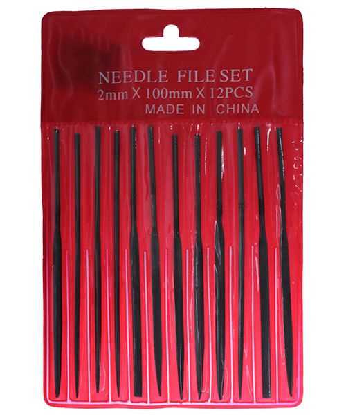 FI6002 = Economy Needle File Set - Fine Cut - 4" (12pcs)