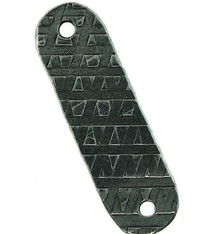 EB5111 = Bracelet Links by TierraCast 12.2x40.7mm Rock & Roll Antique Pewter Color (Pkg/2)