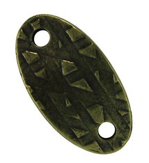 EB5102 = Bracelet Links by TierraCast 13x24.4mm Rock & Roll Oval Brass Oxide Color (Pkg/2)