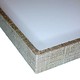 DTR7000 = Grey Linen Covered Display Trays 14-7/8 x 8-3/8 x 1'' deep