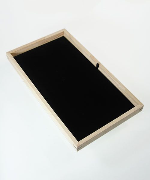 DTR2000 = Stackable Wooden Display Tray 1'' deep