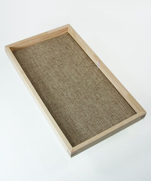 DTR2000 = Stackable Wooden Display Tray 1'' deep