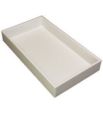 DTR1102W = TRAY STACKABLE  WHITE 2'' DEEP