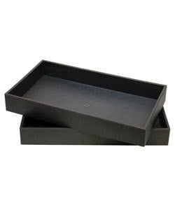 DTR1102 = TRAY STACKABLE  BLACK 2'' DEEP