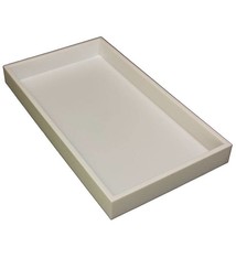 DTR1101W = TRAY STACKABLE  WHITE 1-1/2'' DEEP