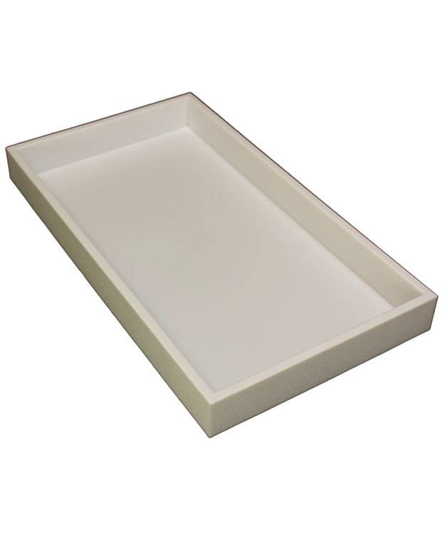 DTR1101W = TRAY STACKABLE  WHITE 1-1/2'' DEEP