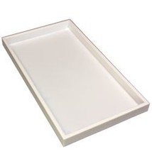 DIS6815 = Plastic Tray Insert 15 Spaces 1-3/8'' Deep - White (Pkg