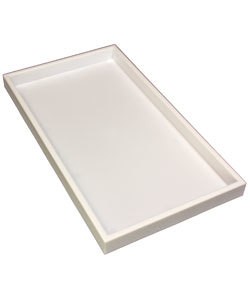 DTR1100W = TRAY STACKABLE  WHITE 1'' DEEP