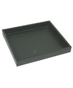 DTR1005 = TRAY WOODEN BLACK 1/2 SIZE  1'' DEEP