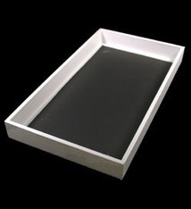 DTR1001W = TRAY WOODEN WHITE 1.5'' DEEP