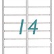 Maco Labels DTA91400 = MACO ALL PURPOSE LABELS 1-1/3'' x 4'' (1400 per box) WHITE