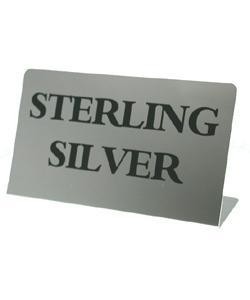 DSI5880 = Metal Sign 3''x2''   ''STERLING SILVER''