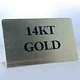 DSI5860 = Metal Sign 3''x2''   ''14K GOLD''