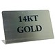 DSI5760 = Mini Metal Sign 1-3/4''x1-1/8''   ''14K GOLD''