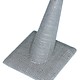 DRG7241 = Grey Linen Single Ring Finger Display Square Base 2'' x 2-1/2'' x 2-3/8''H (Pkg of 3)