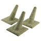 DRG3241 = Burlap Single Ring Finger Display Square Base 2'' x 2-1/2'' x 2-3/8''H (Pkg of 3)